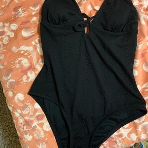 BNWT Kona Sol black one-piece